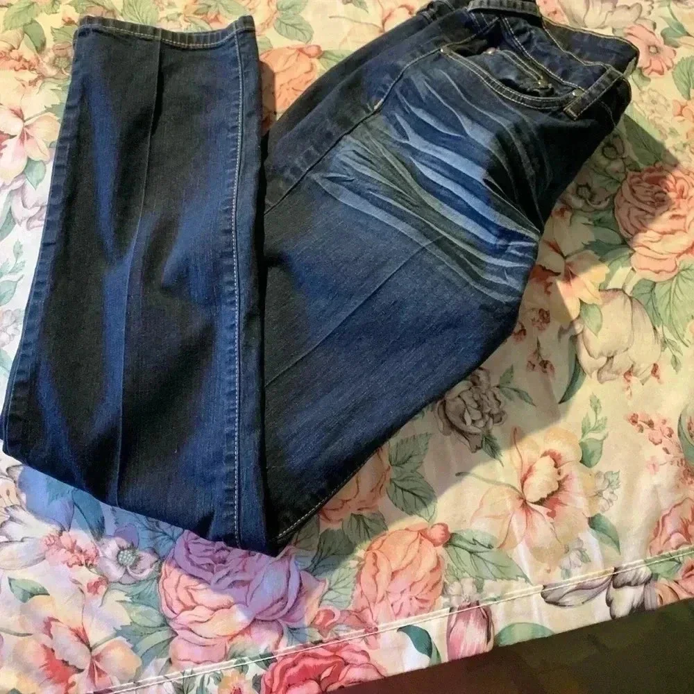 Phat Fashion Dark Blue Womens Jeans Silver Label Size 9 Juniors